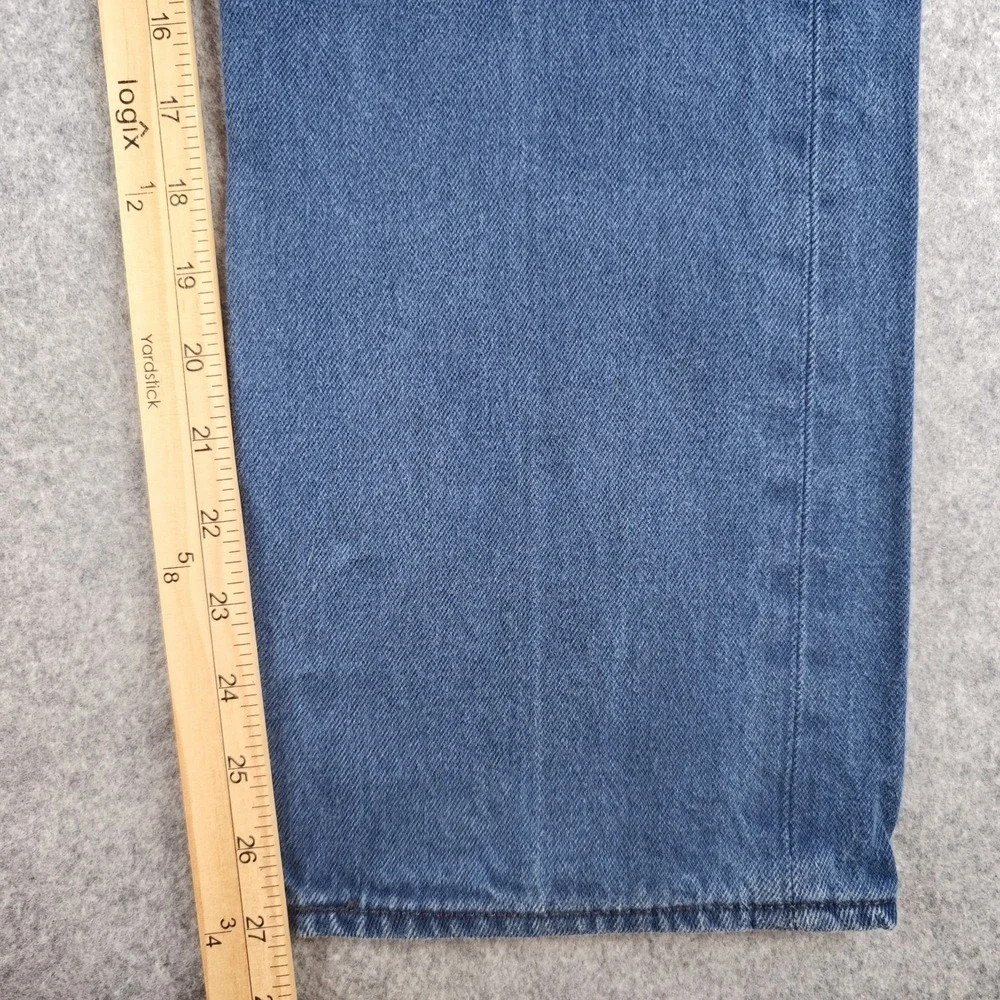 Levis 501xx Jeans 30x27 (Tag 34x30) Medium Wash Button Fly Straight Leg Denim